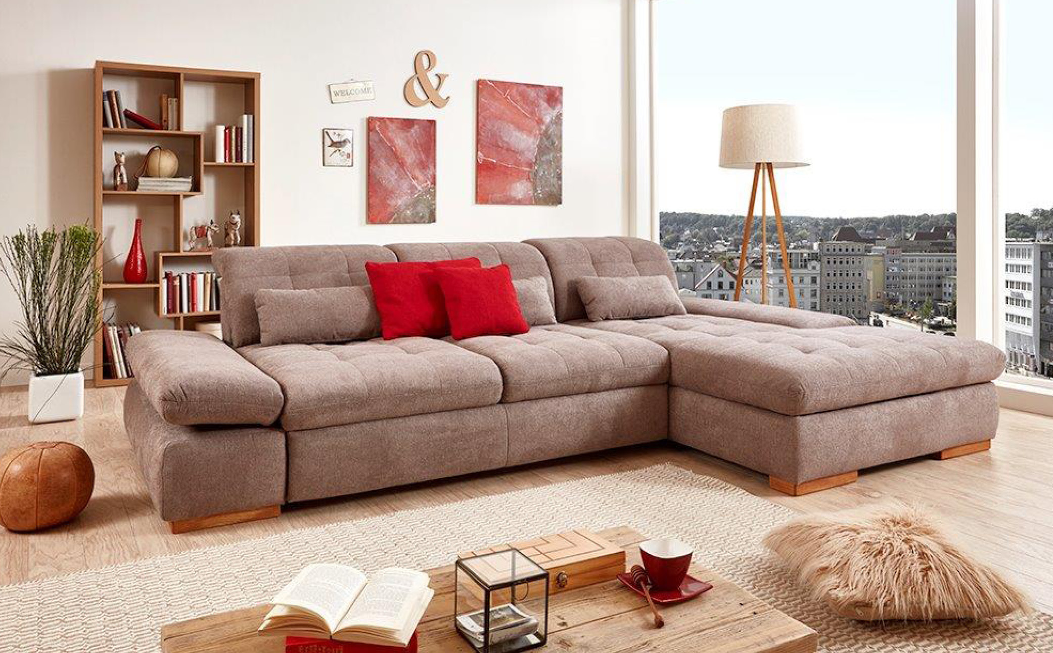Gemütliches Familien-Ecksofa Comfort Plus